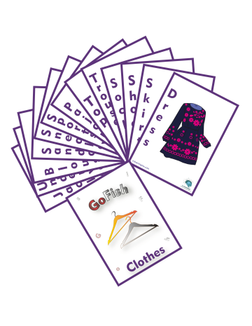 Juego 'Go Fish for Clothes' para practicar inglés